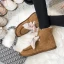 Lovely Butterfly Blushing Pink Snow Boots 2020 Woolen Leather Casual Outdoor / Garden Winter Flat Round Toe Suede Womens Boots