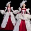 Vintage / Retro Medieval Blushing Pink Ball Gown Prom Dresses 2021 U-Neck Long Sleeve Floor-Length / Long Embroidered Printing Cosplay Prom Formal Dresses