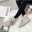 Lovely Butterfly Blushing Pink Snow Boots 2020 Woolen Leather Casual Outdoor / Garden Winter Flat Round Toe Suede Womens Boots