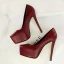 Bordeaux PU Hiver Soirée Blanche Bordeaux Été 2018 Chaussures Femmes