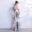 Flower Fairy Multi-Colors Floor-Length / Long Evening Dresses  2018 A-Line / Princess Tulle V-Neck Backless Printing Evening Party Formal Dresses