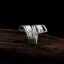 Modern / Fashion Silver Handmade  Solid Color Faith Band Ring Sterling Silver Rave Club Rings 2019 Accessories