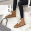 Lovely Butterfly Blushing Pink Snow Boots 2020 Woolen Leather Casual Outdoor / Garden Winter Flat Round Toe Suede Womens Boots