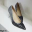 Lyx 2017 9 cm Multi-Färger Afton Konstläder Glittriga / Glitter Högklackade Stilettklackar Pumps