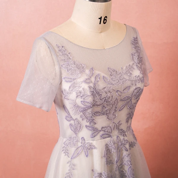 Scintillantes Gris Grande Taille Robe De Bal 2018 Princesse U-Cou Tulle Appliques Dos Nu Perlage Paillettes Soirée Promo Robe De Soirée