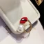 Herlig Rød Perle Ringe Oppnevning Karnevals klubb Ringer 2019 Tilbehør