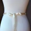Moderne / Mode Ivoire Mariage Rubans 2020 Métal Fait main Satin Perlage Faux Diamant La Mariée Soirée Promo Accessorize