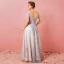 Scintillantes Gris Grande Taille Robe De Bal 2018 Princesse U-Cou Tulle Appliques Dos Nu Perlage Paillettes Soirée Promo Robe De Soirée