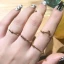 Punk Guld Geometrisk Tro Ringar Set Karnevalsklubb 5-delat Ringar 2019 Tillbehör