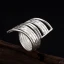 Modern / Fashion Silver Handmade  Solid Color Faith Band Ring Sterling Silver Rave Club Rings 2019 Accessories