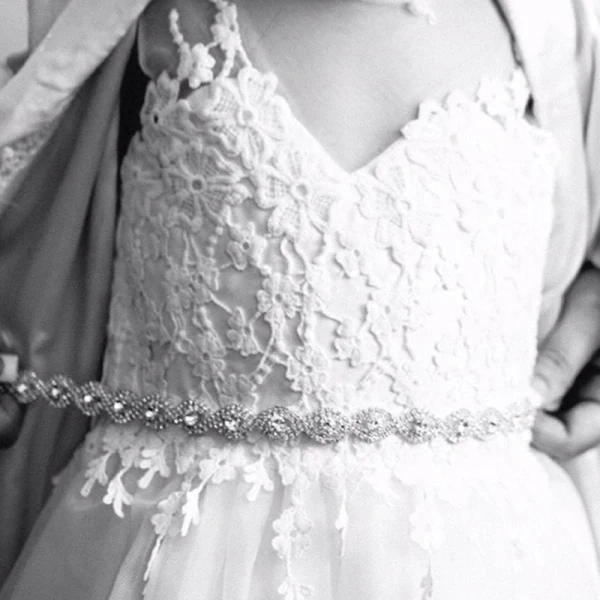 Moderne / Mode Ivoire Mariage Rubans 2020 Métal Fait main Satin Perlage Faux Diamant La Mariée Soirée Promo Accessorize