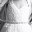 Moderne / Mode Ivoire Mariage Rubans 2020 Métal Fait main Satin Perlage Faux Diamant La Mariée Soirée Promo Accessorize