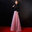 Chic / Beautiful Black Evening Dresses  2018 Floor-Length / Long A-Line / Princess High Neck Buttons Lace Embroidered Evening Party Formal Dresses