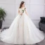 Amazing / Unique White Plus Size Ball Gown Wedding Dresses 2019 Lace Tulle Appliques Backless Embroidered Strapless Chapel Train Wedding