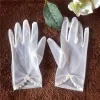 Moderne / Mode Blanche Gants Mariage 2020 Perlage Perle Tulle Promo Mariage Accessorize