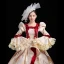 Vintage / Retro Medieval Blushing Pink Ball Gown Prom Dresses 2021 U-Neck Long Sleeve Floor-Length / Long Embroidered Printing Cosplay Prom Formal Dresses
