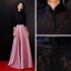 Chic / Beautiful Black Evening Dresses  2018 Floor-Length / Long A-Line / Princess High Neck Buttons Lace Embroidered Evening Party Formal Dresses