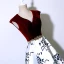 Chic / Beautiful Burgundy Evening Dresses  2018 A-Line / Princess V-Neck Floor-Length / Long Charmeuse Printing Evening Party Formal Dresses