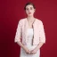 Rougissant Rose Hiver 1/2 Manches Encolure Dégagée Fausse Fourrure Soirée Promo Mariage Manteaux / vestes 2017