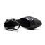 Étourdissant Bling Bling Noire Chaussures de danse latine 2020 Cuir Été Dansant Promo Paillettes Sandales À Bout Rond Chaussures Femmes