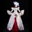 Vintage / Retro Medieval Blushing Pink Ball Gown Prom Dresses 2021 U-Neck Long Sleeve Floor-Length / Long Embroidered Printing Cosplay Prom Formal Dresses
