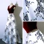 Chic / Beautiful Burgundy Evening Dresses  2018 A-Line / Princess V-Neck Floor-Length / Long Charmeuse Printing Evening Party Formal Dresses