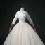 Elegant Champagne Beading Lace Flower Prom Dresses 2022 Ball Gown V-Neck Multi-Colors Sequins 3/4 Sleeve Backless Floor-Length / Long Formal Dresses