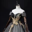 Elegant Chic / Beautiful Black Star Sequins Prom Dresses 2022 Ball Gown Off-The-Shoulder Short Sleeve Backless Appliques Lace Flower Floor-Length / Long