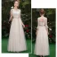Remise Champagne Transparentes Robe Demoiselle D'honneur 2019 Princesse Ceinture Appliques En Dentelle Longue Volants Dos Nu Robe Pour Mariage