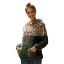 Comfortable Women Khaki Tops Leopard Hoodies 2021 Plush Loose Hooded Long Sleeve Casual Fall Winter Sweatshirts