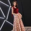 Moderne / Mode Bordeaux Robe De Soirée 2019 Princesse épaules Sans Manches Brodé Fleur Longue Volants Dos Nu Robe De Ceremonie