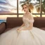 Affordable Ivory Wedding Dresses 2019 A-Line / Princess Off-The-Shoulder Short Sleeve Backless Appliques Lace Beading Floor-Length / Long Ruffle