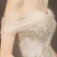 Affordable Ivory Wedding Dresses 2019 A-Line / Princess Off-The-Shoulder Short Sleeve Backless Appliques Lace Beading Floor-Length / Long Ruffle