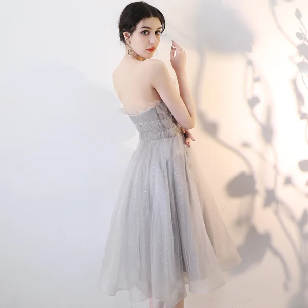 glitter tulle homecoming dress Tulle Dark Red Glitter Homecoming Dress, Red / UK 8 main image 0