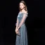 Modern / Fashion Dark Green Evening Dresses  2019 A-Line / Princess Off-The-Shoulder Spaghetti Straps Puffy 3/4 Sleeve Glitter Polyester Metal Sash Floor-Length / Long Ruffle Formal Dresses