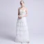 Simple Ivoire Robe De Mariée 2019 Princesse Bretelles Spaghetti Sans Manches Dos Nu Appliques En Dentelle Perle Longue Volants en Cascade