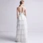 Simple Ivoire Robe De Mariée 2019 Princesse Bretelles Spaghetti Sans Manches Dos Nu Appliques En Dentelle Perle Longue Volants en Cascade