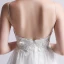 Simple Ivoire Robe De Mariée 2019 Princesse Bretelles Spaghetti Sans Manches Dos Nu Appliques En Dentelle Perle Longue Volants en Cascade