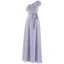 Schlicht Lavendel Chiffon Brautjungfernkleider 2019 A Linie One-Shoulder Ärmellos Stoffgürtel Lange Rüschen Rückenfreies Kleider Für Hochzeit