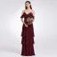 Enkel Lavendel Chiffon Brudepigekjoler 2019 Prinsesse Spaghetti Straps Kort Ærme Lange Cascading Flæser Halterneck Kjoler Til Bryllup