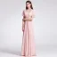 Simple Ivoire Chiffon Robe Demoiselle D'honneur 2019 Empire V-Cou Manches Courtes Ceinture Train De Balayage Volants Dos Nu Robe Pour Mariage
