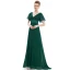 Simple Ivoire Chiffon Robe Demoiselle D'honneur 2019 Empire V-Cou Manches Courtes Ceinture Train De Balayage Volants Dos Nu Robe Pour Mariage
