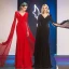Modern / Fashion Ivory Chiffon Evening Dresses  2019 Trumpet / Mermaid V-Neck Long Sleeve Floor-Length / Long Ruffle Backless Formal Dresses
