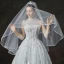 Bling Bling Weiß Durchsichtige Brautkleider / Hochzeitskleider 2019 A Linie Stehkragen 3/4 Ärmel Rückenfreies Perlenstickerei Glanz Pailletten Kathedrale Schleppe Rüschen