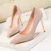 GHSIRUEU Dameshak Pumps Spitse Neus Hakken Bruidsschoenen Voor