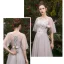 Chic / Beautiful Pearl Pink See-through Bridesmaid Dresses 2019 A-Line / Princess Appliques Lace Floor-Length / Long Ruffle Backless Wedding Party Dresses