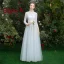 Affordable Sky Blue Bridesmaid Dresses 2019 A-Line / Princess Sash Floor-Length / Long Ruffle Backless Wedding Party Dresses