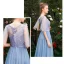 Affordable Pool Blue Bridesmaid Dresses 2019 A-Line / Princess Appliques Lace Bow Sash Floor-Length / Long Ruffle Backless Wedding Party Dresses