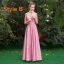 Affordable Candy Pink Satin Bridesmaid Dresses 2019 A-Line / Princess Floor-Length / Long Ruffle Backless Wedding Party Dresses