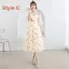 Lovely Champagne Bridesmaid Dresses 2019 A-Line / Princess Feather Appliques Lace Tea-length Ruffle Backless Wedding Party Dresses